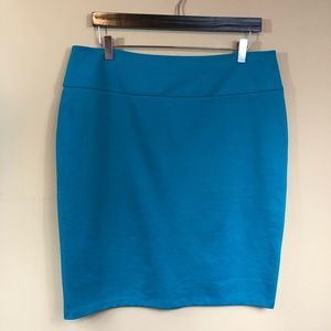 Turquoise Pencil Skirt